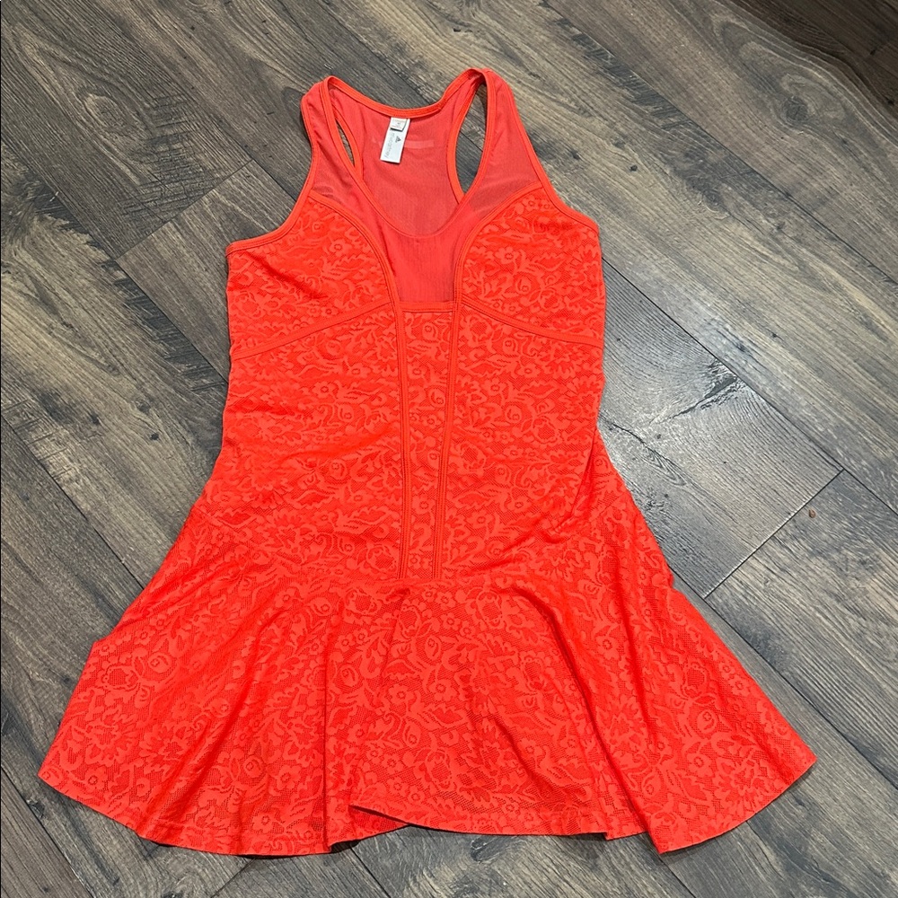 NWOT Adidas by Stella McCartney Barricade Tennis Dress Tomato Red Size Medium